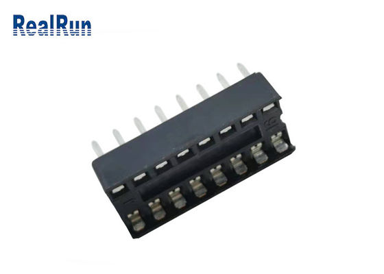 2×8Pすくいの列PBTの絶縁体ICのソケットPA6T UL94V-0 PCBのマザーボード コネクター