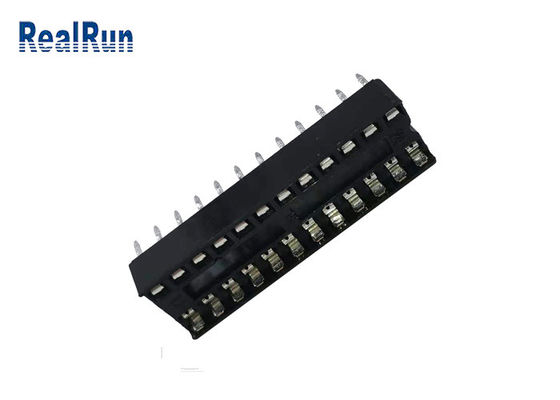 1000VAC 2.54mm ICのソケットのコネクター24Pヘッダーの角目PBT UL94V-0