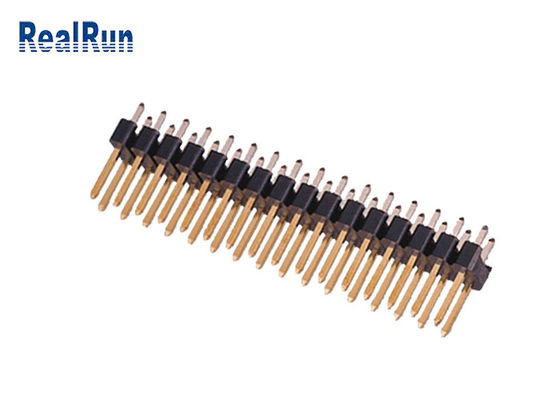 真鍮PA6T 180°まっすぐなPinヘッダーのコネクター2.54mmのUL94V-0倍の列