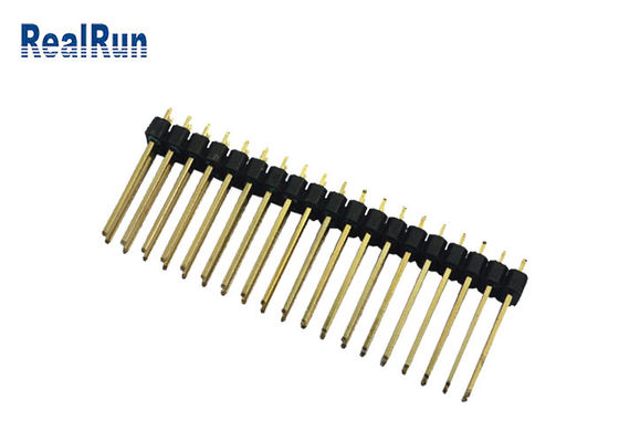 UL94V-0 PA6Tの絶縁体PCBのピン コネクタ2.54mmの2*19Pすくい500VAC/分