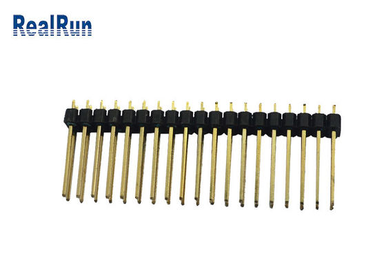 UL94V-0 PA6Tの絶縁体PCBのピン コネクタ2.54mmの2*19Pすくい500VAC/分