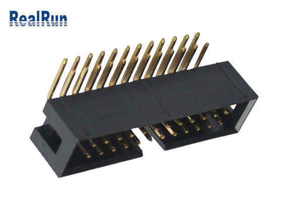 真鍮PA6T箱ヘッダーのコネクターUL94V-0 PBT R/A 24のPin DC3A LCP