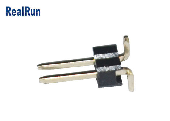 NI SMT Pinヘッダーの酸化抵抗2 Pinの単一の列PA6T上のAu