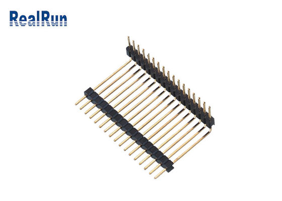 LCP PA6T PCBプラスチック ヘッダーのコネクターの直角の単一の列SGS