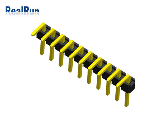 10P LCP PBTの男性PinヘッダーのコネクターPA6T 1の列PCBのコネクター
