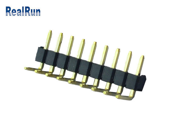 9Pプラスチック90 NI上の程度PCBヘッダーのコネクター真鍮PBTのAu