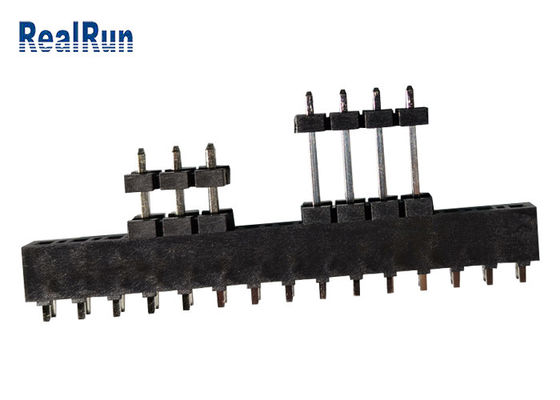 PBT LCP PCBヘッダーのコネクターの単一の列のAuの錫3.96mmピッチDC500V