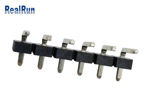 黒い7A LCP真鍮PCBヘッダーのコネクター90程度のくねりPA6Tの絶縁体