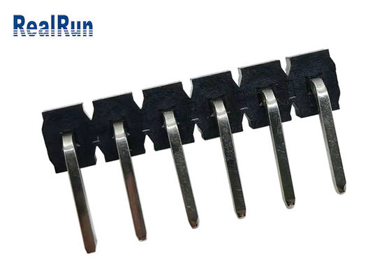 黒い7A LCP真鍮PCBヘッダーのコネクター90程度のくねりPA6Tの絶縁体