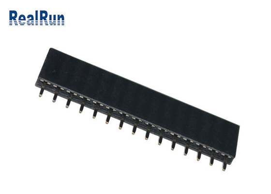 PA6TのすくいPCB VCDのためのまっすぐの女性ヘッダーのコネクター15P 2.54mmピッチ