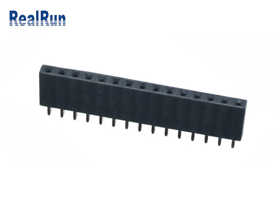 PA6TのすくいPCB VCDのためのまっすぐの女性ヘッダーのコネクター15P 2.54mmピッチ