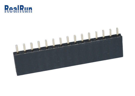 PA6TのすくいPCB VCDのためのまっすぐの女性ヘッダーのコネクター15P 2.54mmピッチ