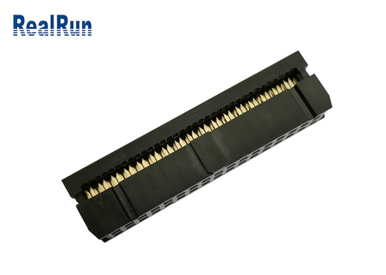 2.54Mmピッチの金の抜け目がない絶縁体3.0Aに乗る34P PBT IDCのコネクター ワイヤー