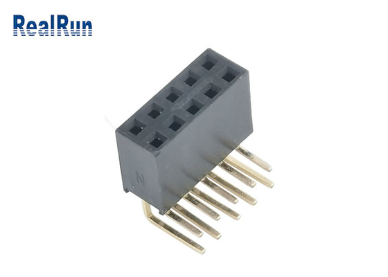 2×5P女性ヘッダーのコネクターYターミナル90度のくねりのすくいの挿入物PA6T