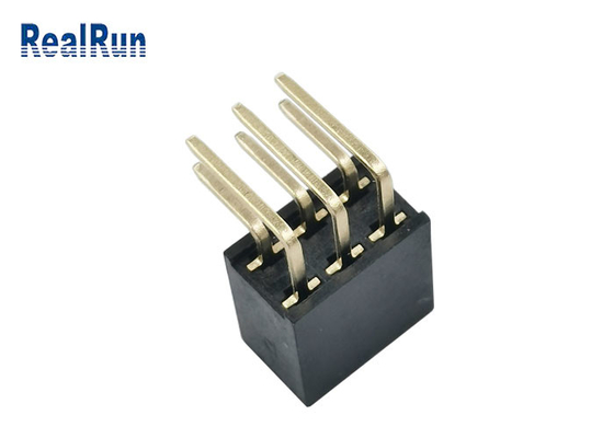 PA6Tのすくい女性ヘッダーのコネクターYターミナルH8.5金のフラッシュ2*3 Pin 1.5A