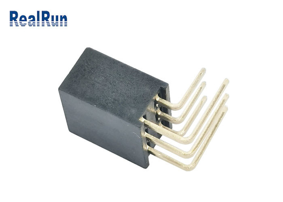 PA6Tのすくい女性ヘッダーのコネクターYターミナルH8.5金のフラッシュ2*3 Pin 1.5A