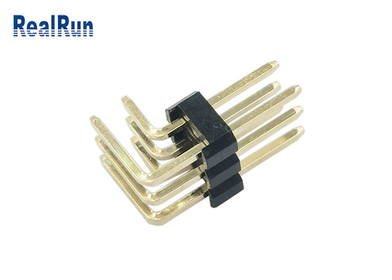 PBT PA6T PCB Pinヘッダーのコネクターの直角H2.5金張りIATF 16949