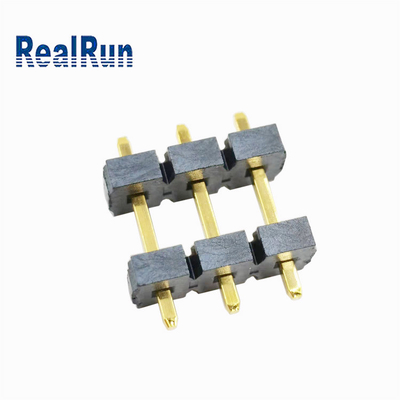 PBT LCPの二重層Pinヘッダーの金は3 Pin SQ1.14のコネクターL16.8をめっきした