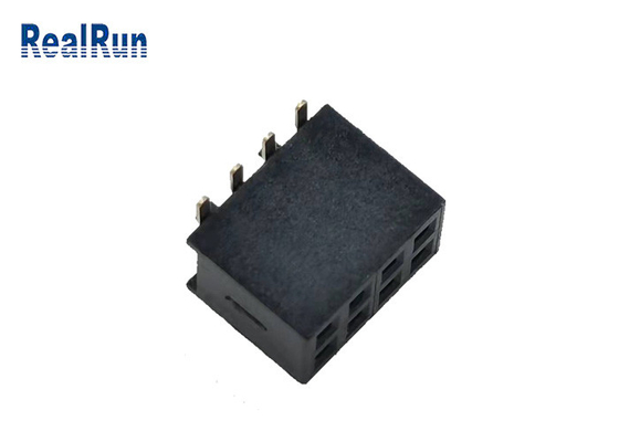 500VAC PA6T女性ヘッダーSMTのコネクター2*4pの金1u」UL94v-0 H4.3mm LCP