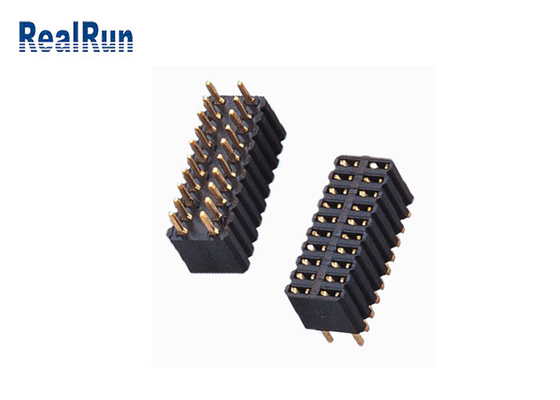 PBT真鍮PCB女性ヘッダーPA9T LCP 180度まっすぐなPCBのコネクター
