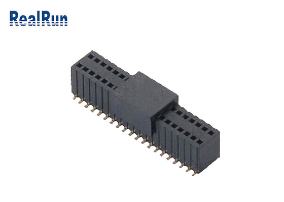 PA9T LCP女性ヘッダーのコネクター500VAC SMD H5.7 2×20P PBTの黄銅