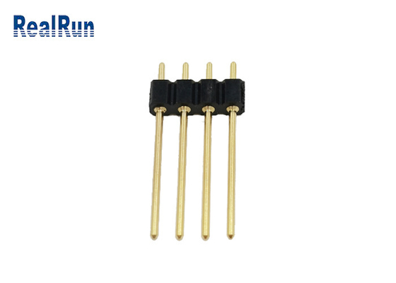 2.54mm円形の女性Pinヘッダー4 Pin金によってめっきされるH3.0まっすぐなPCBのすくいのはんだ