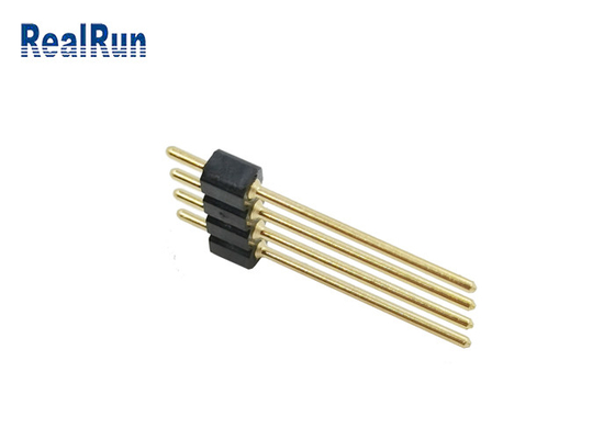 2.54mm円形の女性Pinヘッダー4 Pin金によってめっきされるH3.0まっすぐなPCBのすくいのはんだ