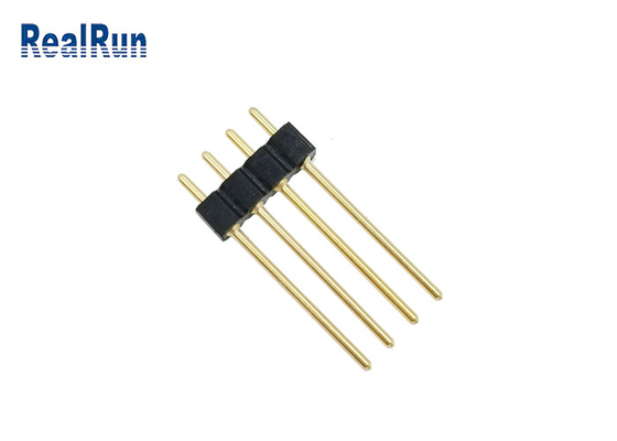 2.54mm円形の女性Pinヘッダー4 Pin金によってめっきされるH3.0まっすぐなPCBのすくいのはんだ