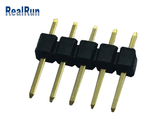 PCB Pinヘッダーのコネクター2.54 mmピッチの真鍮の接触のはんだ終了