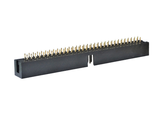 PA6Tの黒まっすぐな箱ヘッダーのコネクターH9.0の金のフラッシュPCB 2X32P男性ヘッダー