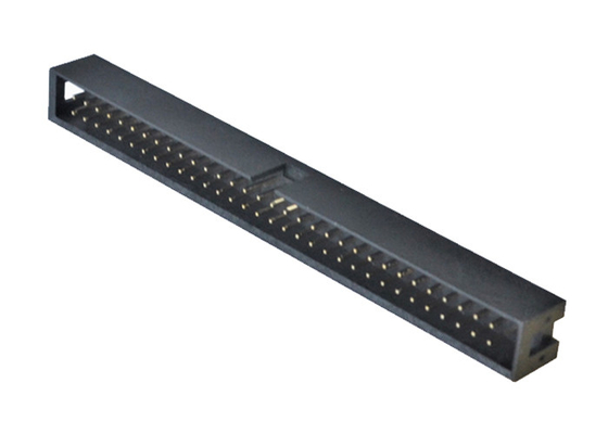 PA6Tの黒まっすぐな箱ヘッダーのコネクターH9.0の金のフラッシュPCB 2X32P男性ヘッダー