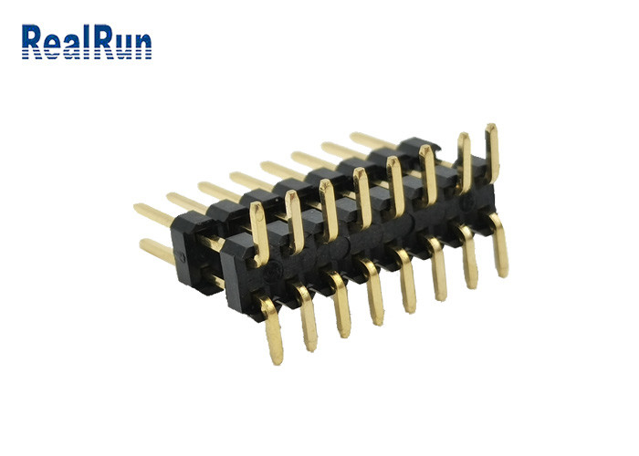 低い現在のPinヘッダーのコネクター2.54mm 16のPosの二重列の縦のタイプ金SMD 3A