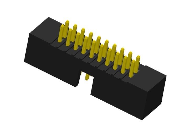 1.27mmのコネクターの金のフラッシュに乗る表面の台紙ワイヤー180度2の列