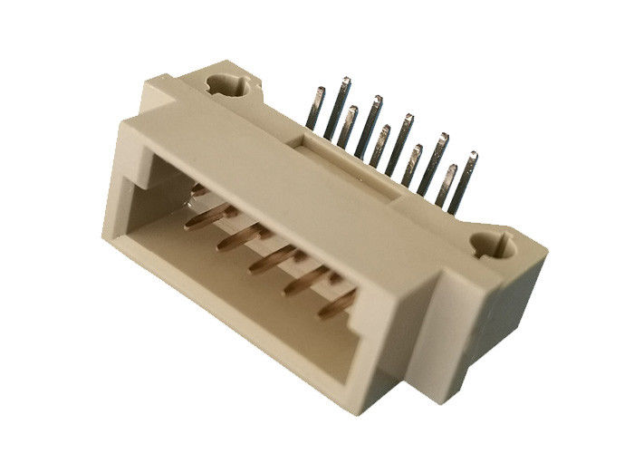 PCB板のための女性のまっすぐな2x5 ピンヘッダーDIN 41612 180 学位の二重列