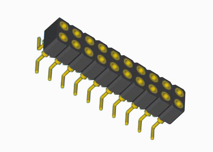 2列SMTの円形の女性ピンヘッダー20 ピン PCBヘッダーの女性2.0mmピッチ