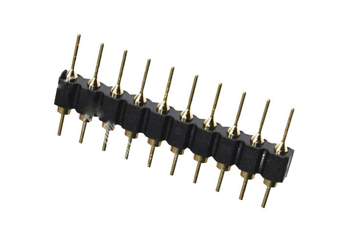 穴ピンヘッダーの単一の列によって2.54mm 180度のすくいのタイプ10ピン コネクタ