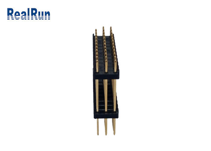 3.0Amp PBTのすくいの金によってめっきされるコネクターH2.5mm 3の列36 Pin