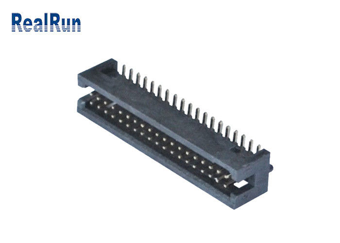 PA6T 1.27mmピッチSMT箱ヘッダーの二重列直角2*19 Pin UL94V-0