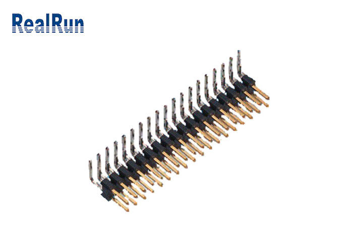 2*18P PBT SGS PinヘッダーのコネクターUL94V-0 DC500Vの二重列Pinヘッダー