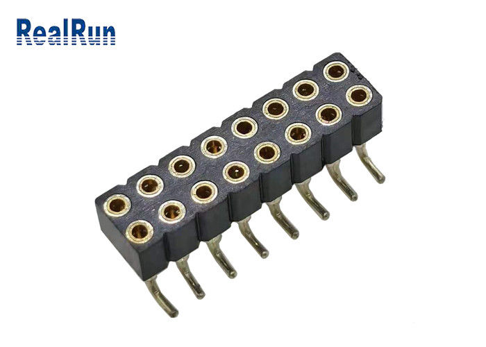 PBT PA6T PPS L7.40女性ヘッダーのコネクター2.54mmピッチSMT SMD ISO9001
