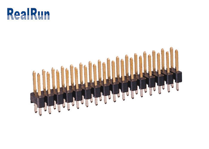 真鍮PA6T 180°まっすぐなPinヘッダーのコネクター2.54mmのUL94V-0倍の列