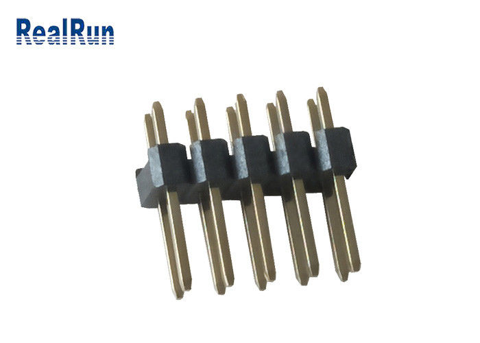 30% GF PH2.54の二重列ヘッダーのコネクターPA6T 2*5P PinヘッダーPBT LCP