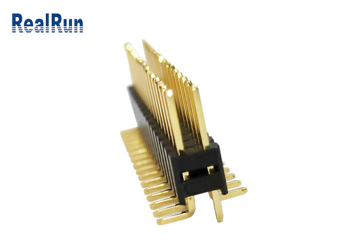 LCM LEDのためのPA6T GF PinヘッダーのコネクターLCP PBTの二重列H5.0縦SMT