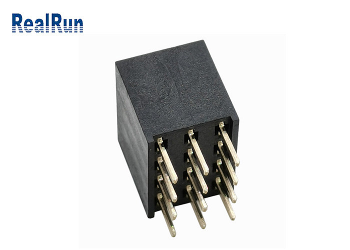 PA6T真鍮の女性ヘッダーのコネクターPBT UL94V-0 3の列YターミナルDC1.5A