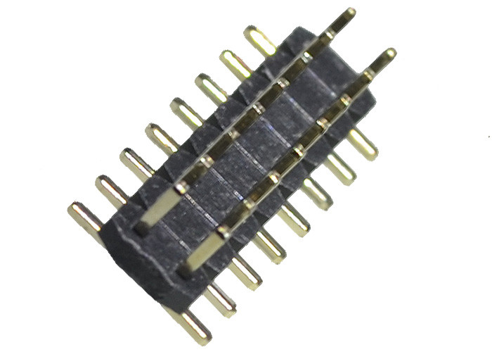 SMT SMDのタイプはPCBのために黒2.0 Mmのピッチ ヘッダー2*8P PA6T PA9T PBTのスズメッキをした