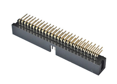 直角PCBのコネクター90度箱のタイプ2.54mmピッチ50 ピンヘッダー